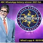 kbc lottery winner 2021 list whatsapp